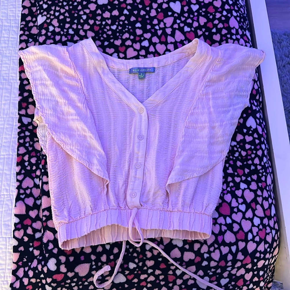 light pink good luck gem top